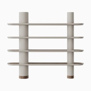 Librería modular en blanco crudo de Ultramobili