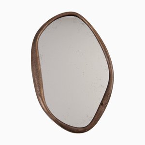 Perfumer Large Wall Mirror with Hand-Molded Bronze Frame by Vogel Studio