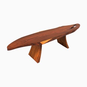 T1305 Couchtisch aus Palisander und Teakholz von Jörg Pietschmann