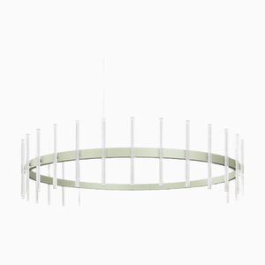 Akimi Large Circular Green Pendant Lamp by JSPR