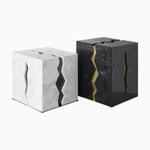 Marble Crepa Coffee Tables by Atelier Terrai, Set of 2