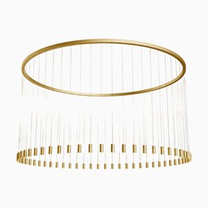 Myllennia 300 Runde Hängelampe aus goldfarbenem Aluminium von JSPR