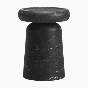 Nissa S Nero Marquinia Marble Side Table by Ivan Colominas