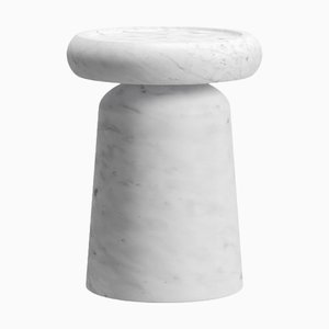Nissa S Bianco Gioia Marble Side Table by Ivan Colominas