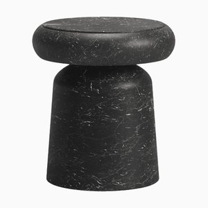 Nissa Nero Marquinia Marble Stool and Side Table by Ivan Colominas