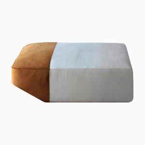 Puf de tapicería Coupè 120 de haya y Charade 101 y Pony 1023 de Casa Casati