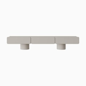 Marte3 Niedriges Sideboard mit drei Schubladen mit runden Beinen von Ultramobili
