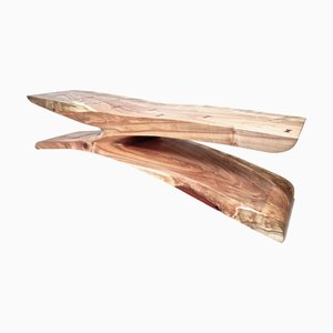 Banco B1065 de arce en punta y madera de Padouk de Jörg Pietschmann