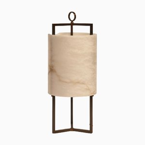 Bronze and Alabaster Lantern Table Lamp by Matlight Milano