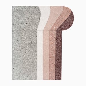 Round Burgundy Nuances Rug by Gandia Blasco