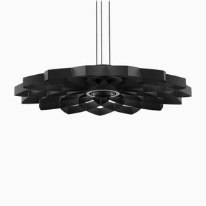 Lampada Dahlia piccola in alluminio anodizzato nero di JSPR