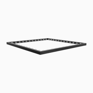 Lampada a sospensione con cornice 150 in alluminio anodizzato nero di JSPR