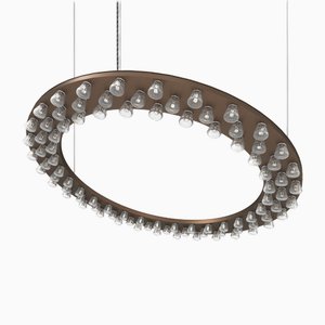 Halo Triple Large Bronze Hängelampe aus Aluminium von JSPR