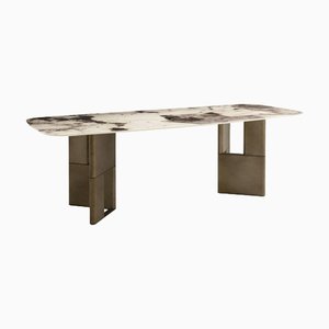 Tetris Patagonia Esstisch aus Glas & Bronze von Morica Design