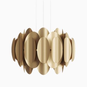 Sovereign 100 Champagne Aluminum Pendant Lamp by JSPR