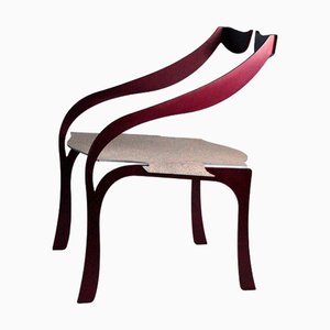 Fauteuil Break Bordeaux par WM Metal Design