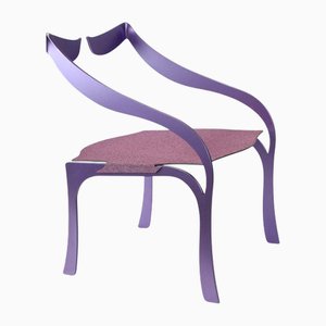 Purple Break Armchair by WM Metal Design