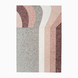 Alfombra Curve Nuances en burdeos de Gandia Blasco