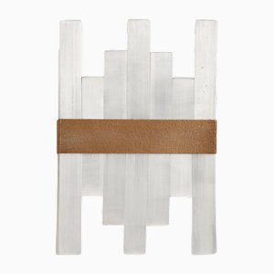 Bronze and Selenite Selenor Wall Sconce by Matlight Milano