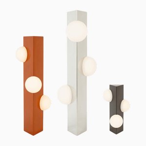 Lampadaire Sfera Medium Verni Orange par Pulpo