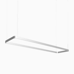 Lampada a sospensione Eden Rectangle 200 in alluminio argentato di JSPR