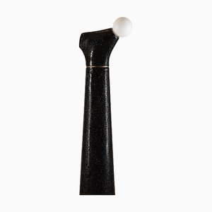 Cylindrical Black Metal Noda III Floor Lamp by Manufacture XXI