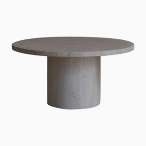 Round Top 100 Muted Beige Travertine Decorative Coffee Table by Beije Avenue