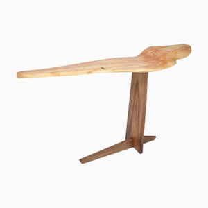 C1104 Console Table in Beech and Walnut Wood by Jörg Pietschmann