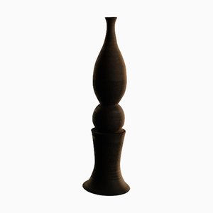 Unfolding Darkness Decorative Stoneware Everyday Sculpture Iv by Giulia Cosenza