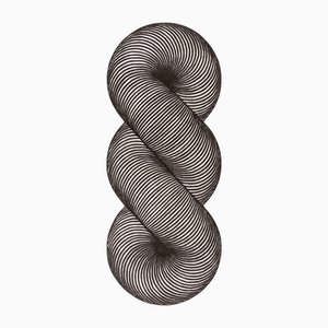 Black & White Giro Rug by Gandia Blasco
