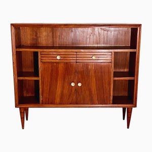 Sideboard by Pier Luigi Colli in Walnut with Brass Details, 1940s