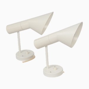 Lampade da parete AJ vintage di Arne Jacobsen per Louis Poulsen, 1959, set di 2