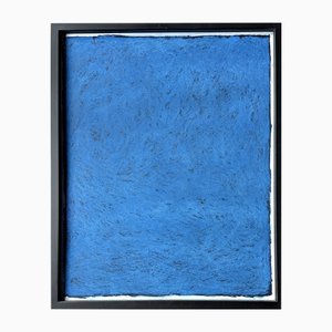 Rolf Hans, Large Framed Monochrome Oil Pastel on Cardboard, 1986