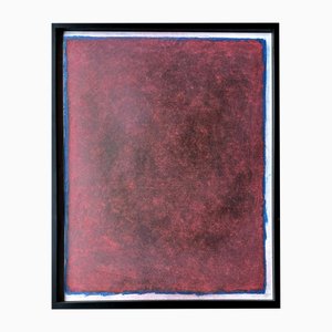 Rolf Hans, Large Framed Monochrome Oil Pastell auf Karton, 1986
