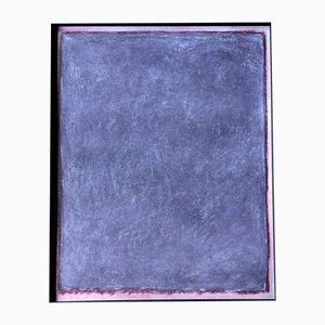 Rolf Hans, Large Framed Monochrome Oil Pastel on Cardboard, 1986