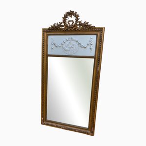 Espejo Luis XVI de madera dorada con pan de oro