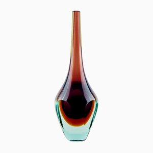 Modern Italian Murano Glass Sommerso Vase by Franco Poli, Italy, 1970s