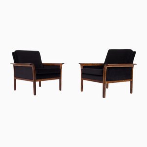 Danish Rosewood Armchairs, 1960s, Set of 2