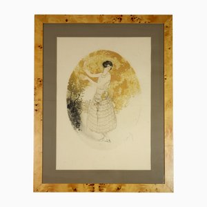 Jean Hardy, Composition Art Deco Luis Icart School, 1920s, Eau-forte, Encadré