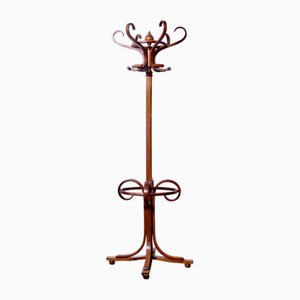 Appendiabiti vintage in faggio curvo, anni '70