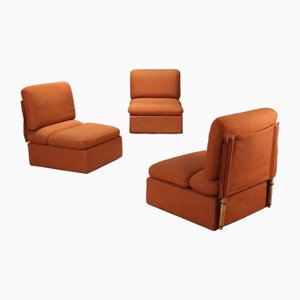 Zanotta Armlehnstühle, 1980er, 3er Set