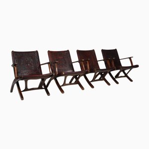 Ecuadorian Lounge Chairs by Angel Pazmino, 1970s, Set of 4