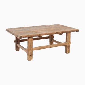 Rustikaler Vintage Couchtisch aus Ulmenholz, 1920er