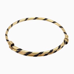Adjustable Bangle Bracelet in Gold Plate