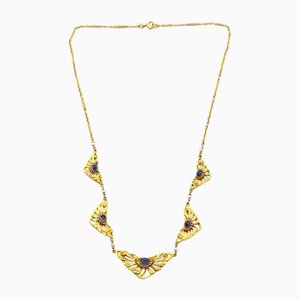 Art Nouveau Sapphire Necklace