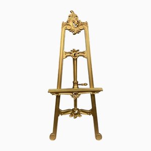 Gilt Artist Easel with Adjustable Height, 1930s