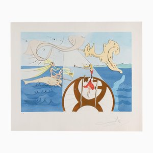 Salvador Dali, La Machine à Coudre, 1975, Eau-forte