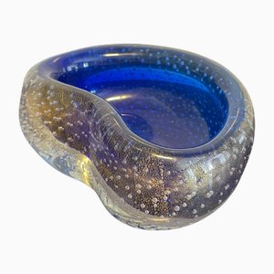 Murano Bullicante Glass Bowl by Seguso Vetri Darte, 1950s