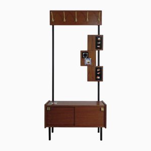 Standing Coat Rack with Tile Decoration, 1960s