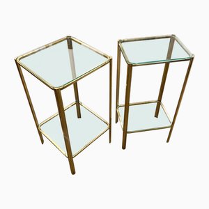 Two Tier Side Tables by Jacques Lepelletier, 1960s, Set of 2